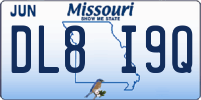 MO license plate DL8I9Q