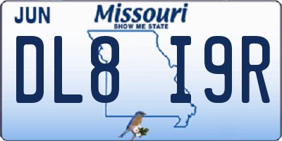 MO license plate DL8I9R