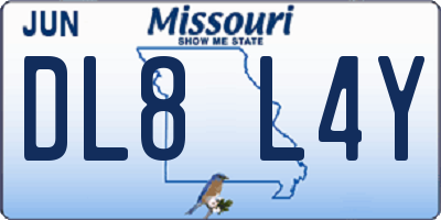 MO license plate DL8L4Y