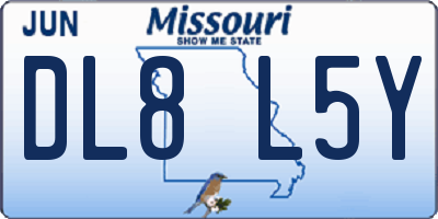 MO license plate DL8L5Y