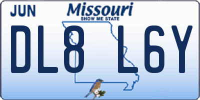 MO license plate DL8L6Y