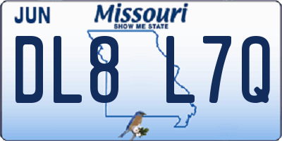 MO license plate DL8L7Q