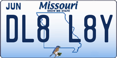 MO license plate DL8L8Y