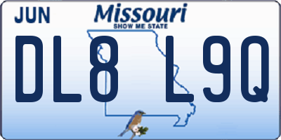 MO license plate DL8L9Q