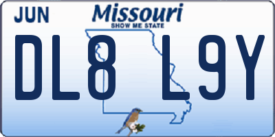 MO license plate DL8L9Y