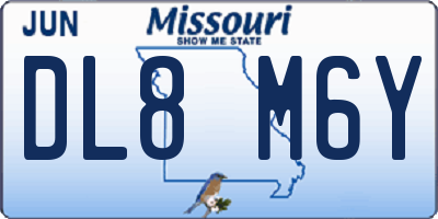 MO license plate DL8M6Y
