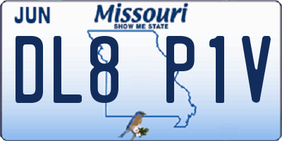 MO license plate DL8P1V