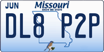 MO license plate DL8P2P