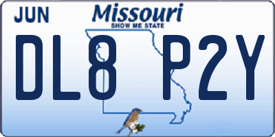 MO license plate DL8P2Y