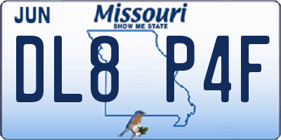 MO license plate DL8P4F