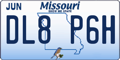 MO license plate DL8P6H