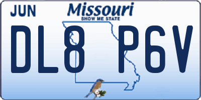 MO license plate DL8P6V