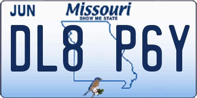 MO license plate DL8P6Y