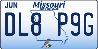 MO license plate DL8P9G