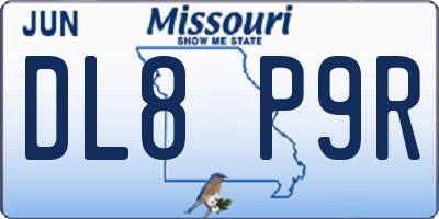 MO license plate DL8P9R
