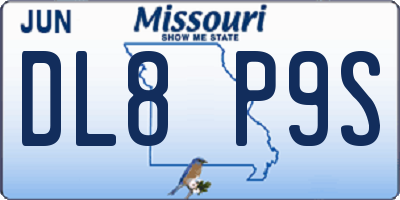 MO license plate DL8P9S