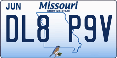 MO license plate DL8P9V