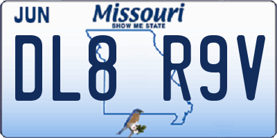 MO license plate DL8R9V