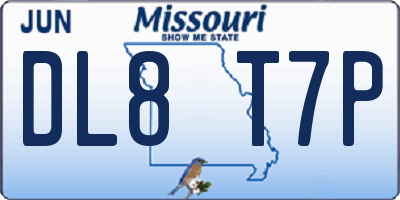 MO license plate DL8T7P