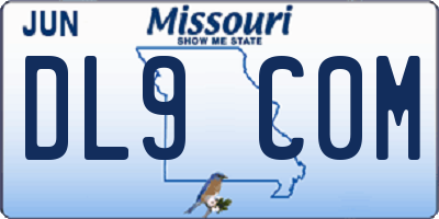 MO license plate DL9C0M