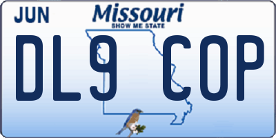 MO license plate DL9C0P
