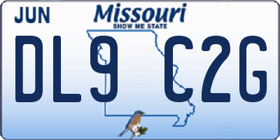 MO license plate DL9C2G