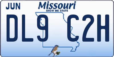 MO license plate DL9C2H