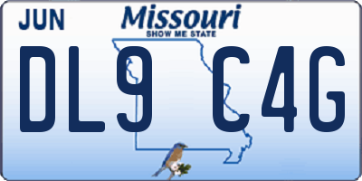 MO license plate DL9C4G