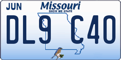 MO license plate DL9C4O