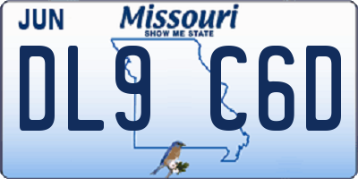 MO license plate DL9C6D