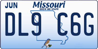 MO license plate DL9C6G