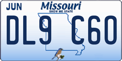 MO license plate DL9C6O