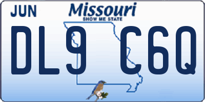 MO license plate DL9C6Q