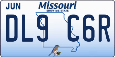 MO license plate DL9C6R