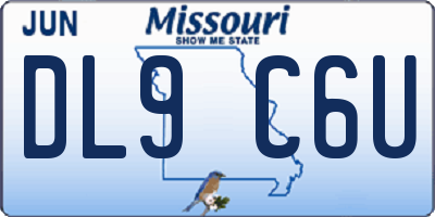MO license plate DL9C6U