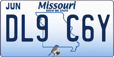 MO license plate DL9C6Y