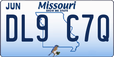 MO license plate DL9C7Q