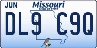 MO license plate DL9C9Q