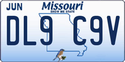 MO license plate DL9C9V