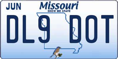 MO license plate DL9D0T