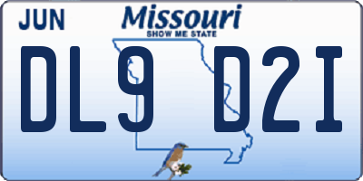 MO license plate DL9D2I