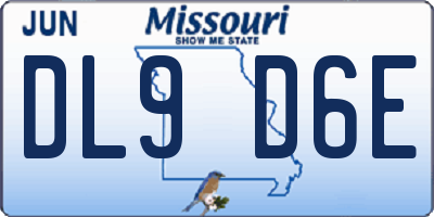 MO license plate DL9D6E