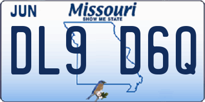 MO license plate DL9D6Q