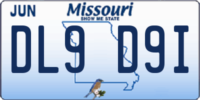 MO license plate DL9D9I