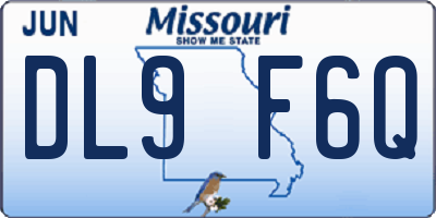 MO license plate DL9F6Q
