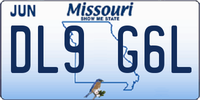 MO license plate DL9G6L