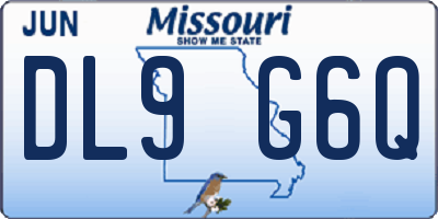 MO license plate DL9G6Q