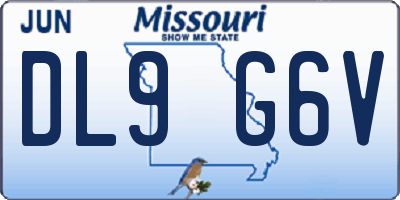 MO license plate DL9G6V