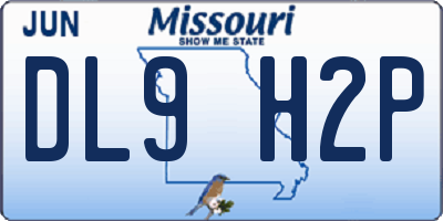 MO license plate DL9H2P