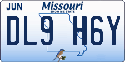MO license plate DL9H6Y